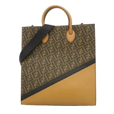 Pre-owned Fendi Brown Pvc Leather Tote Bag ()