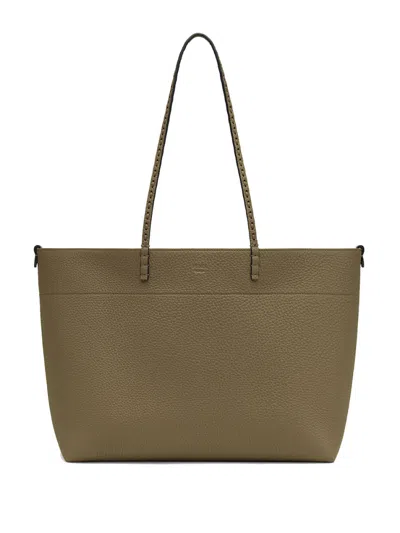 Fendi Roll Medium Tote Bag In Brown