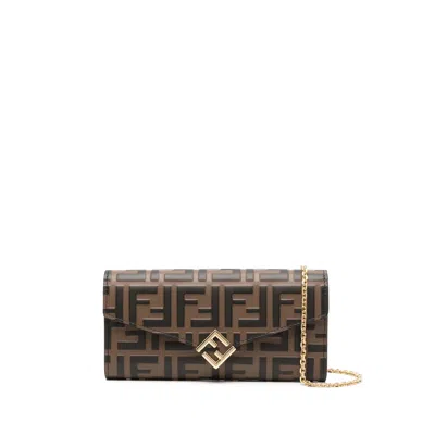 Fendi Brown Satchels & Cross Body Bags Women