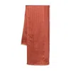 Fendi Ff Silk And Wool Scarf In Orange