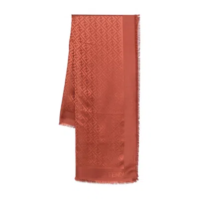 FENDI FENDI BROWN SCARVES WOMEN