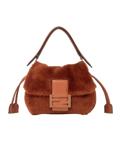 Fendi Brown Shearling Mini-bag