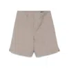 Fendi Beige Jacquard Bermuda Shorts With Topstitching In Neutral