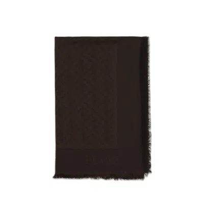 Fendi Brown Silk Scarf