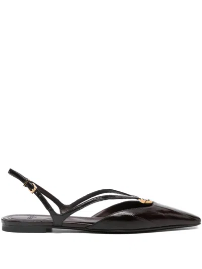 FENDI BROWN SLINGBACK SANDALS