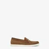 Fendi Brown Suede O Lock Light Loafersâ