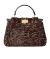 Fendi Peekaboo Shoulder Bag With Handle In Green
