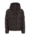 Fendi Brown Tech Fabric Down Jacket In Brown