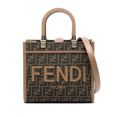Fendi Brown Tote Bags Women