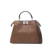 Fendi Women Brown Peekaboo Iseeu Small Handbag In Brown