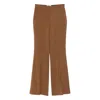 Fendi Women Wool And Mohair Trousers In Brown