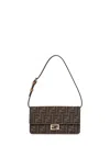 Fendi Brown Wallet On Chain Baguette Minibag In Multi