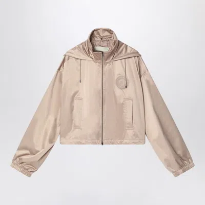 FENDI FENDI BROWN WINDBREAKER JACKET WOMEN