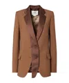 Fendi Brown Wool And Mohair Blazer In Brown