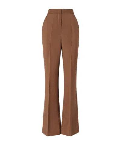 Fendi Brown Wool And Mohair Pants
