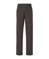 Fendi Tailored Trousers With Back Pockets And Belt Loops In Brown