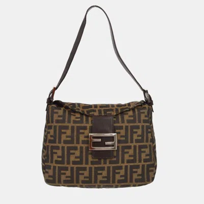 Pre-owned Fendi Brown Zucca Handbag