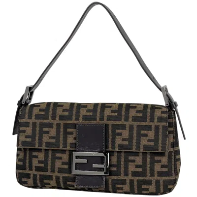 Pre-owned Fendi Brown Zucca Handbag Shoulder Bag ()