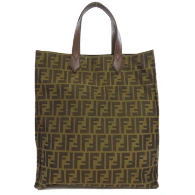 Pre-owned Fendi Brown Zucca Tote Bag ()