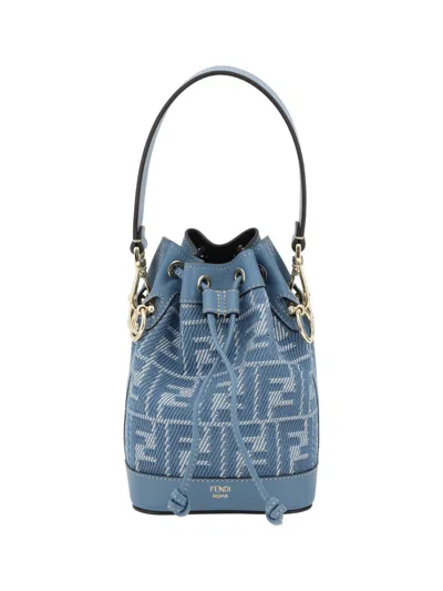 Fendi Bucket Bags In Blue