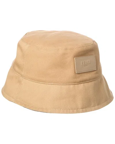 Fendi Bucket Hat In Beige