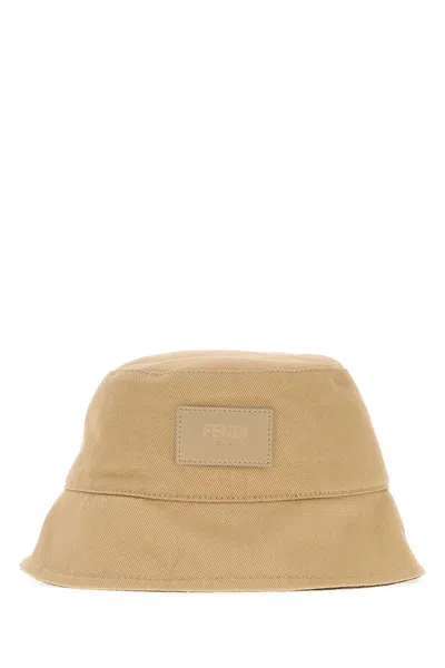 Fendi Bucket Hat Reversibile Con Interno Ff All Over In Neutral