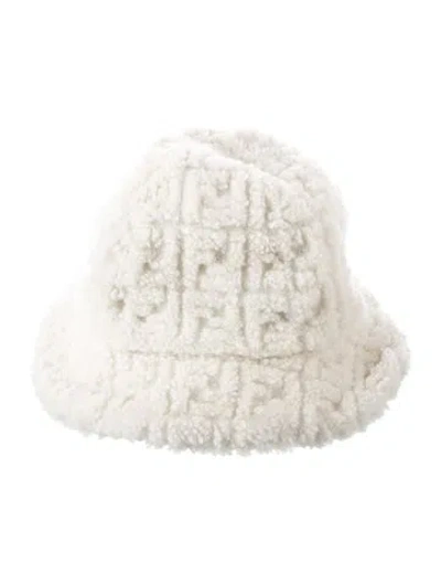 Pre-owned Fendi Bucket Hat In White