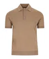 Fendi Wool Polo In Nude