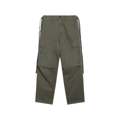 Fendi Buckled-strap Cargo Pants In Green