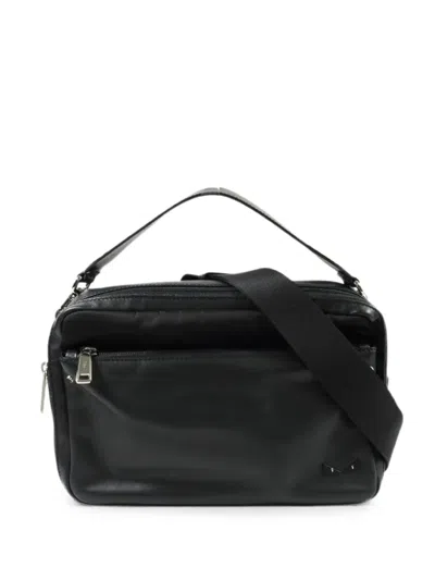 Pre-owned Fendi Bugs Eyes Two-way Handbag In Black