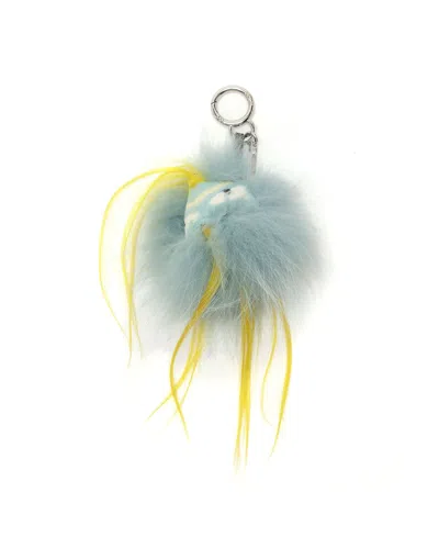 Fendi Bugs Monster Bag Charm In Blue