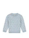 Fendi Button Patterned Top In Blue