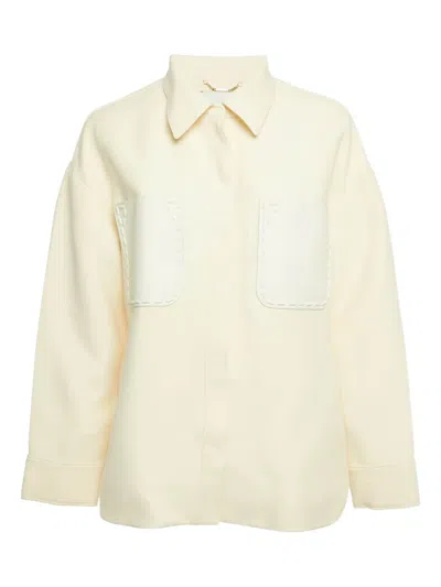 Pre-owned Fendi Button Pocket Jacket In Neutral