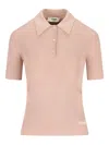 Fendi Button-shirt Short-sleeve Polo Shirt In Pink
