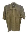 Fendi Button Short Sleeve Polo Shirt In Brown