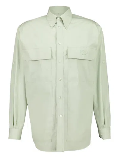 FENDI BUTTON-UP POCKET SHIRT