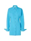 Fendi Chemisier Dress With Long Sleeves In Blue