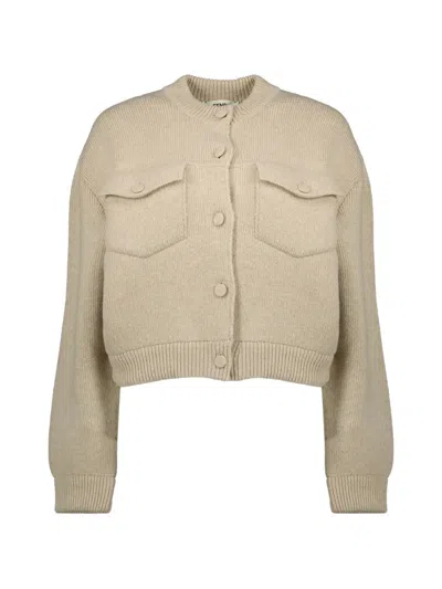 Fendi Buttoned-flap Pocket Fitted Jacket In Gray