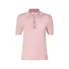 Fendi Slim-fitting Polo Shirt-style Jumper In Pink