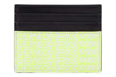 Pre-owned Fendi By Marc Jacobs  Roma Card Holder Two-tone Leather Card Holder Multicolor