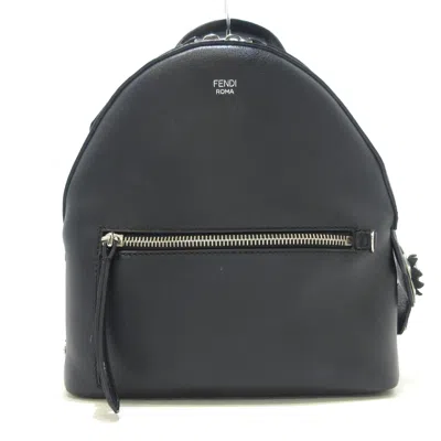 Fendi By The Way Black Leather Backpack Bag ()