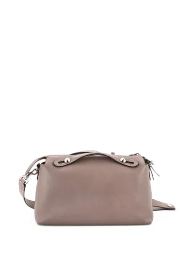 Pre-owned Fendi By The Way Calfskin Medium Satchel In 中性色