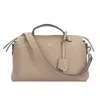 FENDI FENDI BY THE WAY GREY LEATHER SHOULDER BAG (PRE-OWNED)