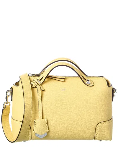 Fendi By The Way Medium Leather Shoulder Bag In Yellow