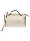 Fendi Women By The Way Medium Soft Leather Handbag In Silver