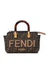 Fendi By The Way Mini Tote Bag In Brown