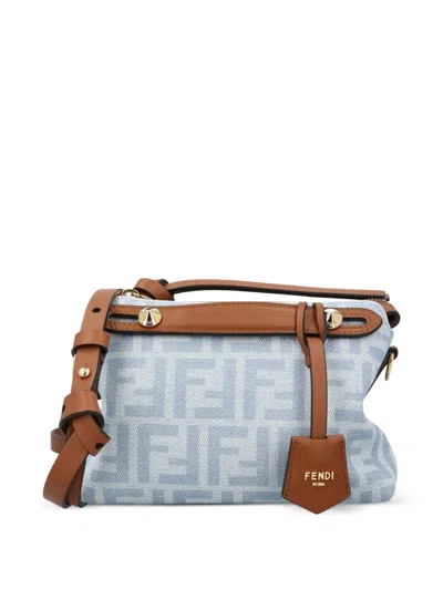 Fendi By The Way Mini Denim Handbag In Blue