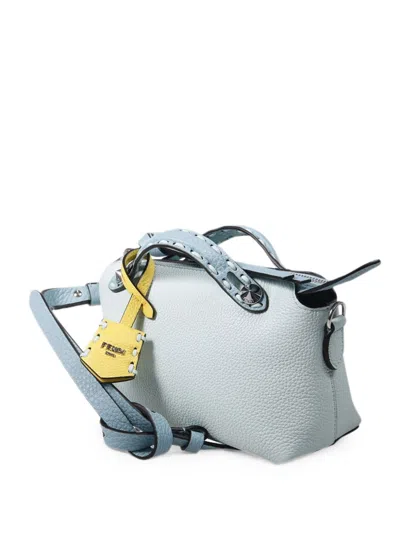 Fendi By The Way Mini Leather Handbag In Blue