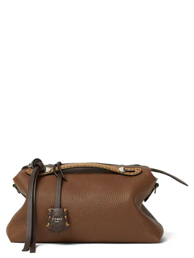 Fendi By The Way Saddle Bag Medium In Brown