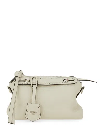 Fendi By The Way Saddle Bag Medium In White